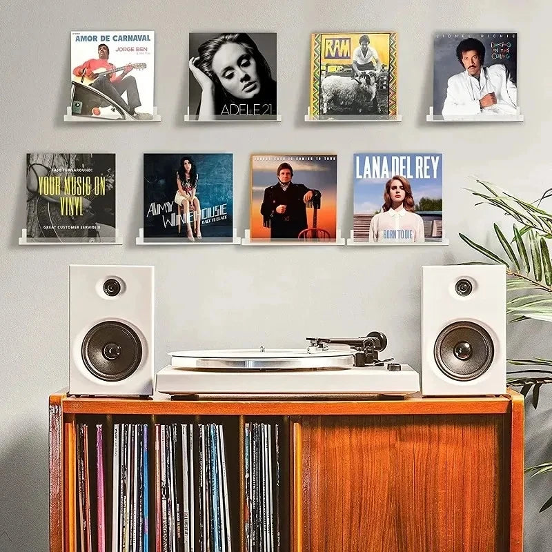 Självhäftande akrylhyllor för badrum – 2-pack