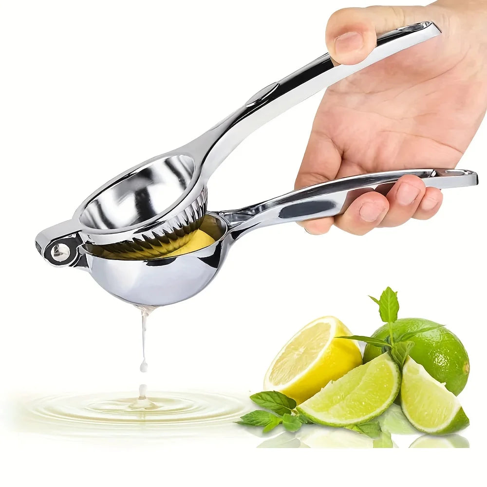 Citruspress i rostfritt stål – kraftig