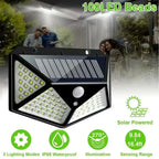 Solcellslampa med rörelsesensor – 100 LED