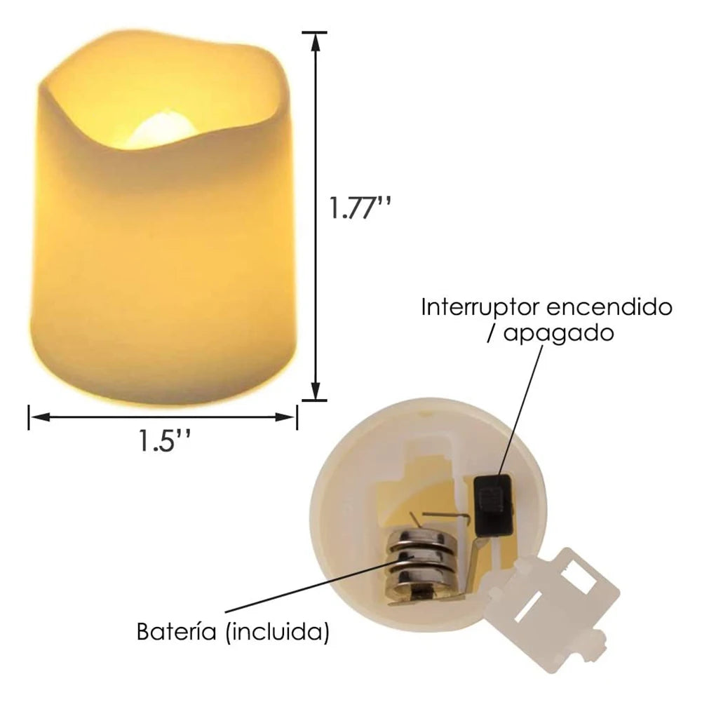 LED-värmeljus – 24 st