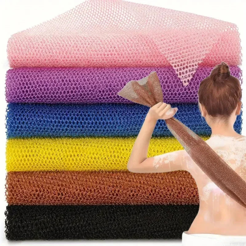 Dubbelsidig tvättsvamp i nät – exfolierande