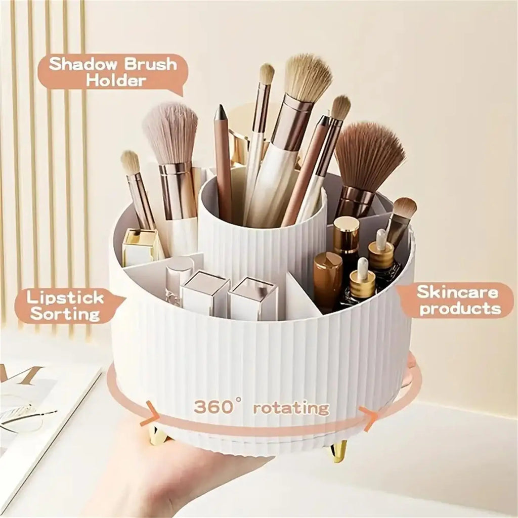 Roterande sminkorganiser med 5 fack