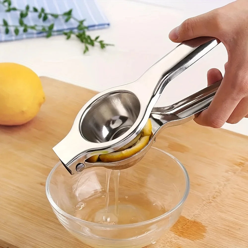 Citruspress i rostfritt stål – kraftig